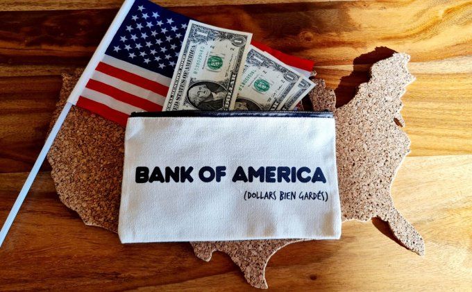 Trousse Bank of America (dollars bien gardés)