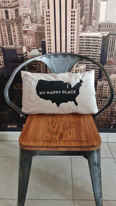 Housse de coussin  "My Happy Place"