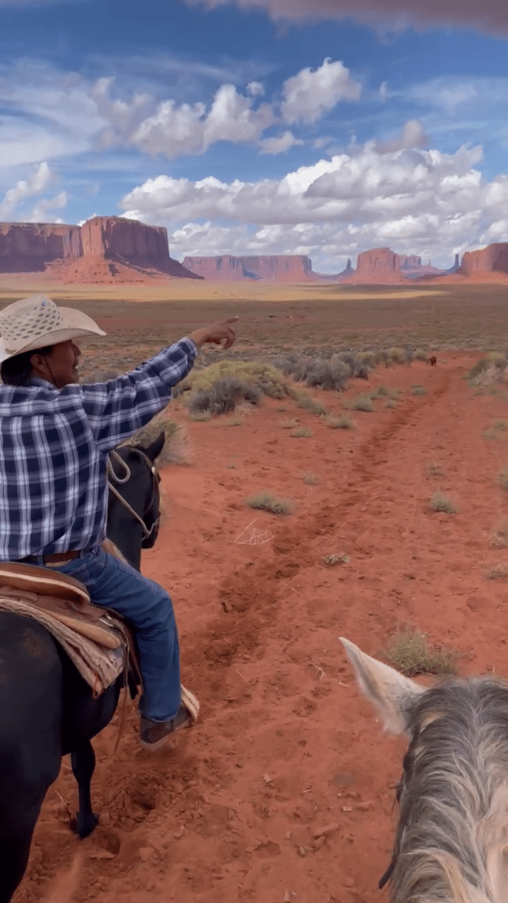 monument valley cow boy